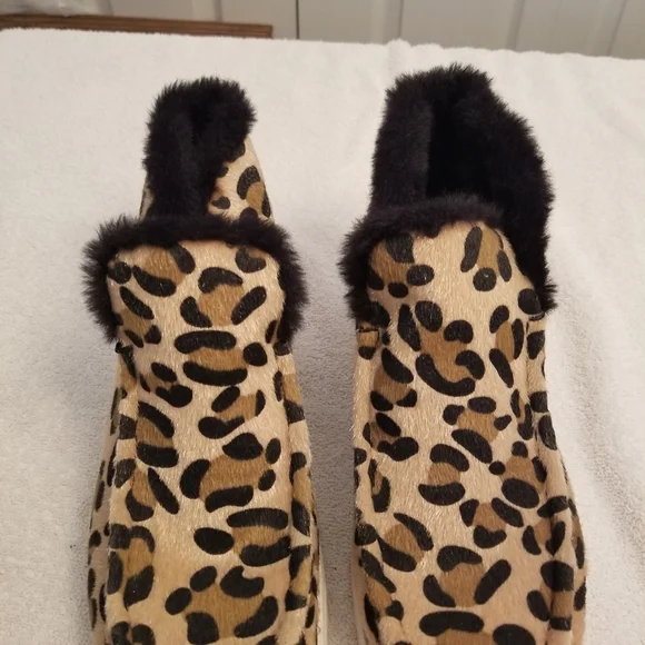 Ocean + Coast Tata Animal Print Booties Women's Size 7.5M Textile Uppers - Picture 7 of 7